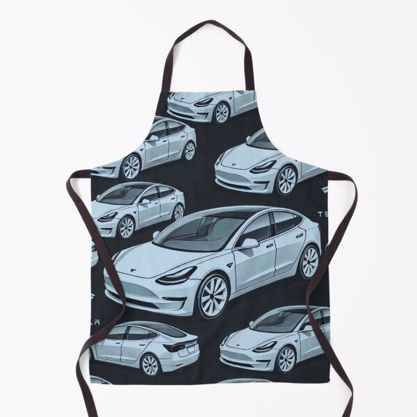 Item preview, Red Tesla Model 3 Cubist Pattern designed and sold by TEEJAMBOREE.