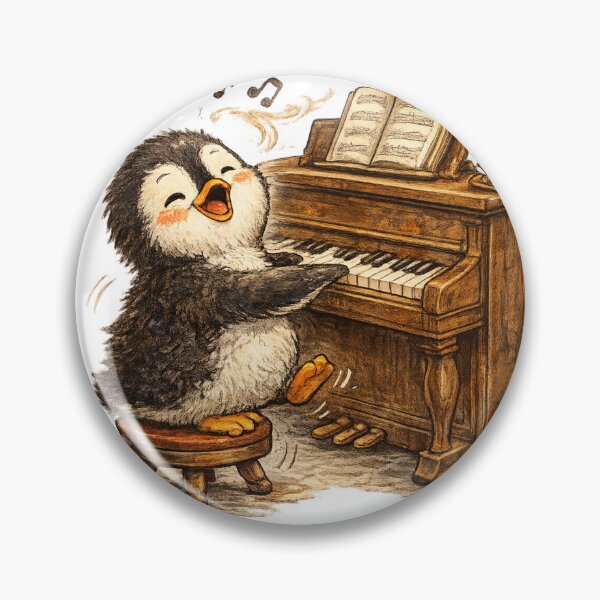 Artikelvorschau, Singender Pinguin-Pianist entworfen und verkauft von photoparadise22.