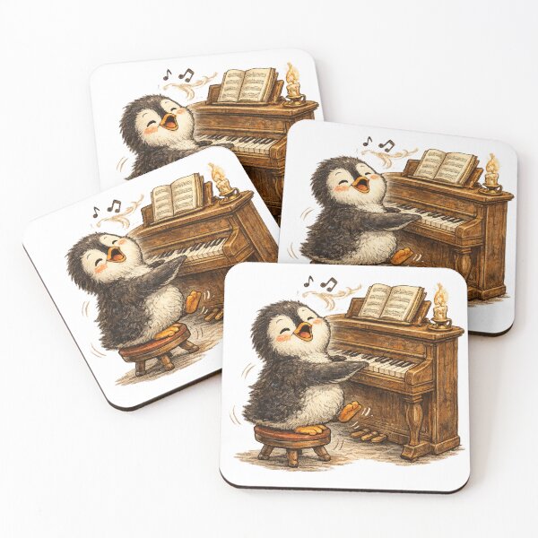 Artikelvorschau, Singender Pinguin-Pianist entworfen und verkauft von photoparadise22.