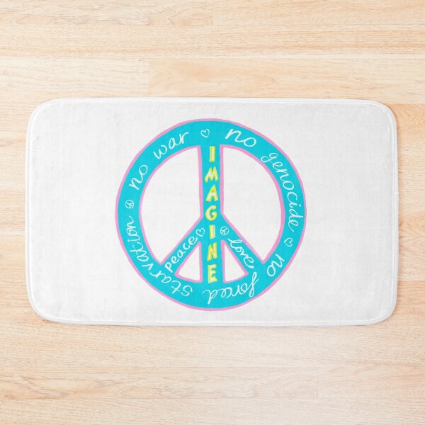 Item preview, Peace & Love Message Design – Imagine No War, Peace Symbol Blue Pink Aesthetic designed and sold by covetedcove.