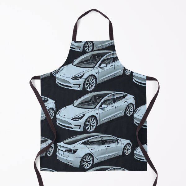 Item preview, Red Tesla Model 3 Cubist Pattern designed and sold by TEEJAMBOREE.