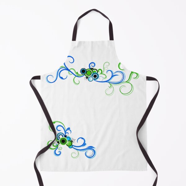 Item preview, Vector Flourish Y2K Frutiger Metro Blue and Green Square designed and sold by frutigerdesigns.