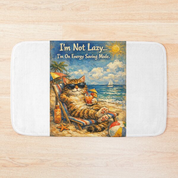 Item preview, I'm not lazy, I'm on energy saving mode, cats design designed and sold by ResurgenceArts.