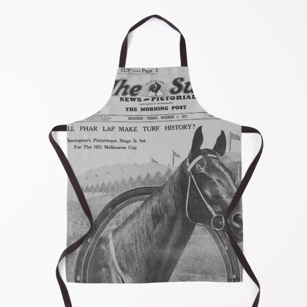 Item preview, Phar Lap 1931 Melbourne Cup Newspaper designed and sold by TeeGeeTees.