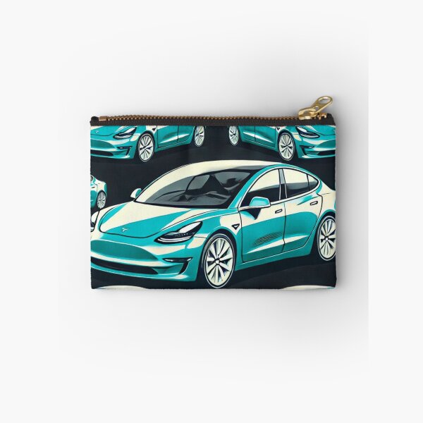Item preview, Red Tesla Model 3 Cubist Pattern designed and sold by TEEJAMBOREE.