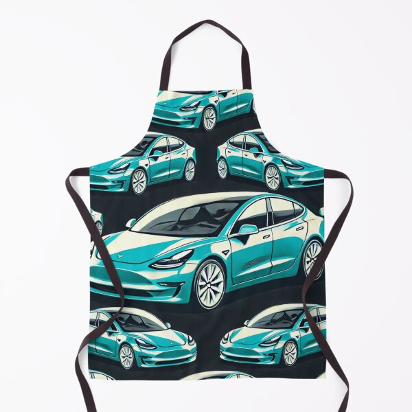 Item preview, Red Tesla Model 3 Cubist Pattern designed and sold by TEEJAMBOREE.