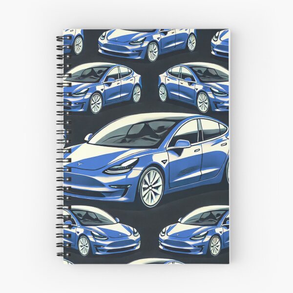 Item preview, Red Tesla Model 3 Cubist Pattern designed and sold by TEEJAMBOREE.