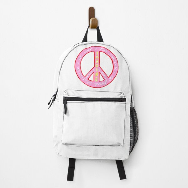 Item preview, Peace & Love Message Design – Imagine No War, Peace Symbol Vibrant Pink Red designed and sold by CovetedCove.