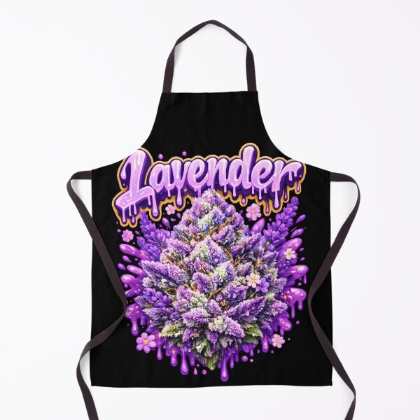 Item preview, Lavender Graffiti Art Print | Floral Lavender Indica Hybrid Bud Typography | Calming 420 designed and sold by WAUZ.