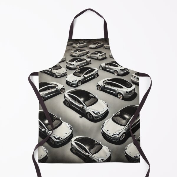 Item preview, Red Tesla Model 3 Cubist Pattern designed and sold by TEEJAMBOREE.