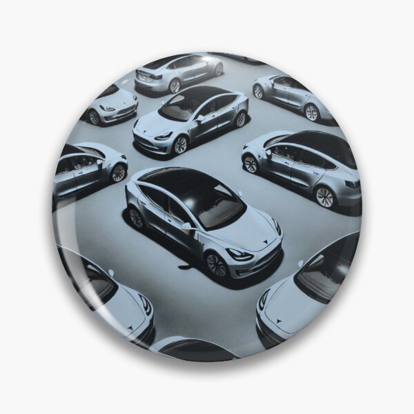 Item preview, Red Tesla Model 3 Cubist Pattern designed and sold by TEEJAMBOREE.