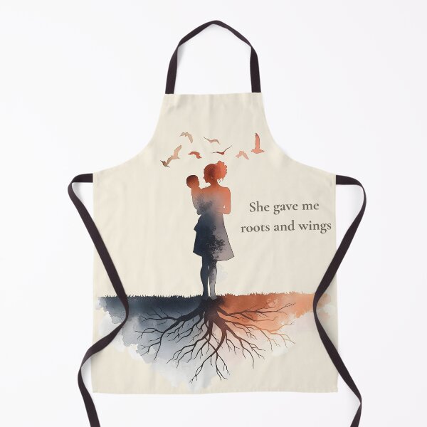 Item preview, She Gave Me Roots and Wings – Minimalist Mother Love Quote Design designed and sold by Ofizkids.