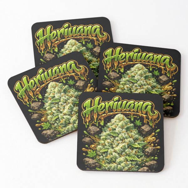 Item preview, Heriuana Graffiti Print | Earthy Indica Strain Typography | Strong Medical 420 designed and sold by WAUZ.