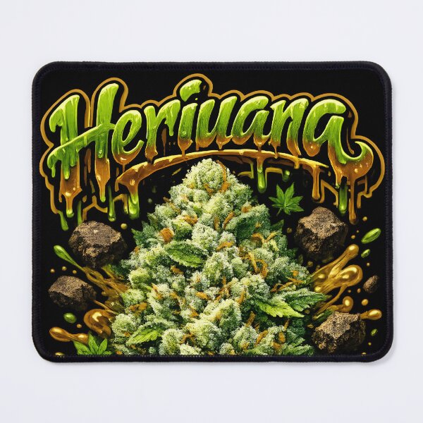 Item preview, Heriuana Graffiti Print | Earthy Indica Strain Typography | Strong Medical 420 designed and sold by WAUZ.