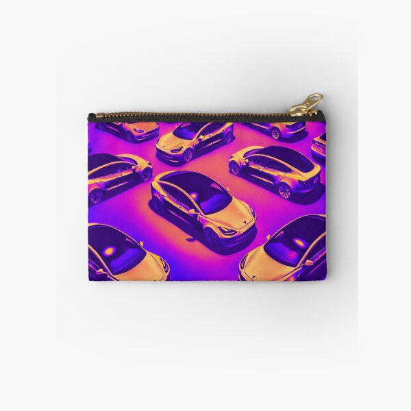 Item preview, Red Tesla Model 3 Cubist Pattern designed and sold by TEEJAMBOREE.