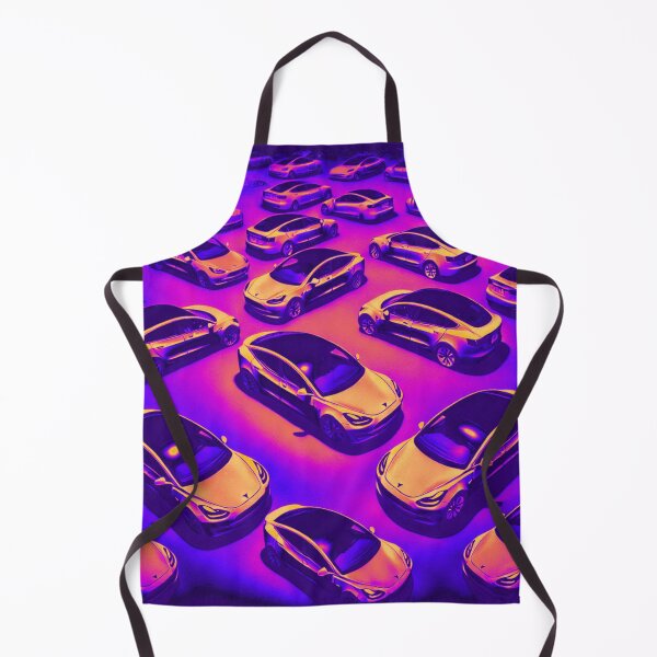 Item preview, Red Tesla Model 3 Cubist Pattern designed and sold by TEEJAMBOREE.
