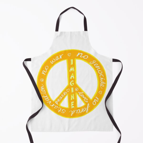 Item preview, Peace & Love Message Design – Imagine No War, Peace Symbol Warm Orange Yellow designed and sold by covetedcove.