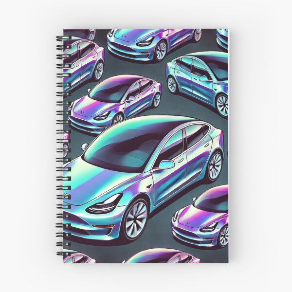 Item preview, Red Tesla Model 3 Cubist Pattern designed and sold by TEEJAMBOREE.