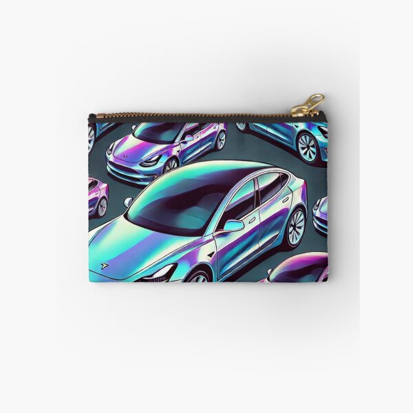 Item preview, Red Tesla Model 3 Cubist Pattern designed and sold by TEEJAMBOREE.