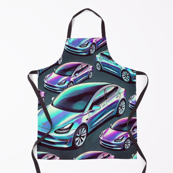 Item preview, Red Tesla Model 3 Cubist Pattern designed and sold by TEEJAMBOREE.