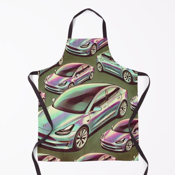 Item preview, Red Tesla Model 3 Cubist Pattern designed and sold by TEEJAMBOREE.