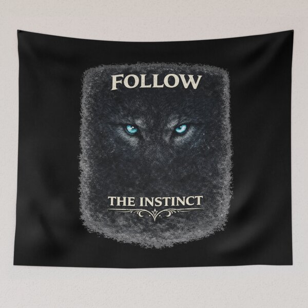 Item preview, Wolf Eyes Follow The Instinct – Dark Aesthetic Wolf Design Gift for Nature Lover designed and sold by Anyshca.