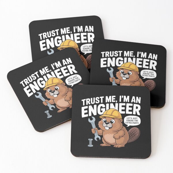 Item preview, Trust Me Im An Engineer Extra Parts Funny Beaver designed and sold by MagicWander.