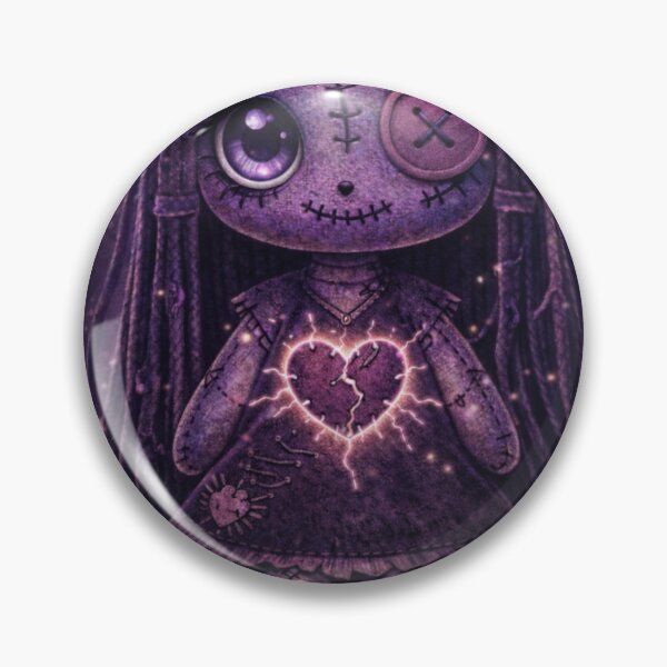 Item preview, Gothic Doll with a Broken Heart – Creepy Cute Dark Fantasy Art designed and sold by ABsoluzen.