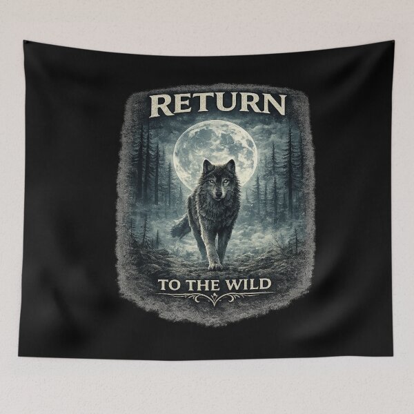 Item preview, Return To The Wild Wolf Design – Moon Wolf Nature Aesthetic Gift for Wilderness Lovers designed and sold by Anyshca.