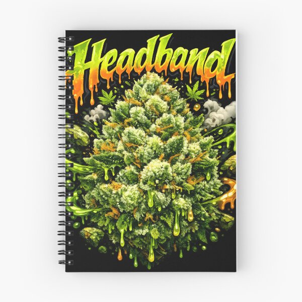 Item preview, Headband Graffiti Print | Earthy Diesel Hybrid Strain Typography | Relaxing Pressure 420 designed and sold by WAUZ.
