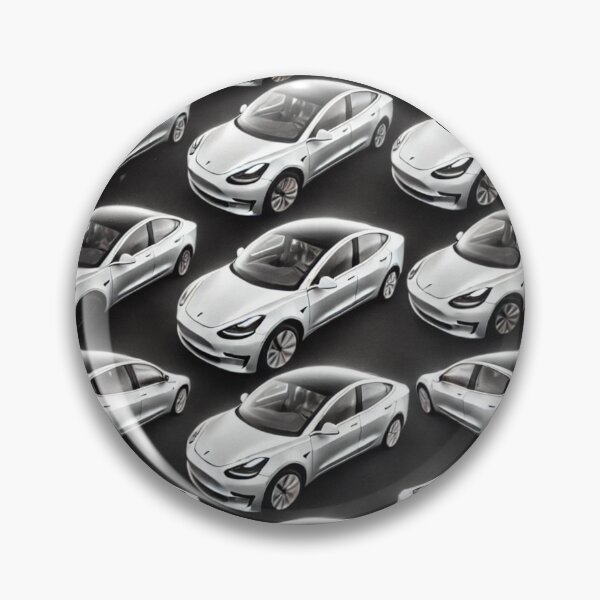 Item preview, Red Tesla Model 3 Cubist Pattern designed and sold by TEEJAMBOREE.