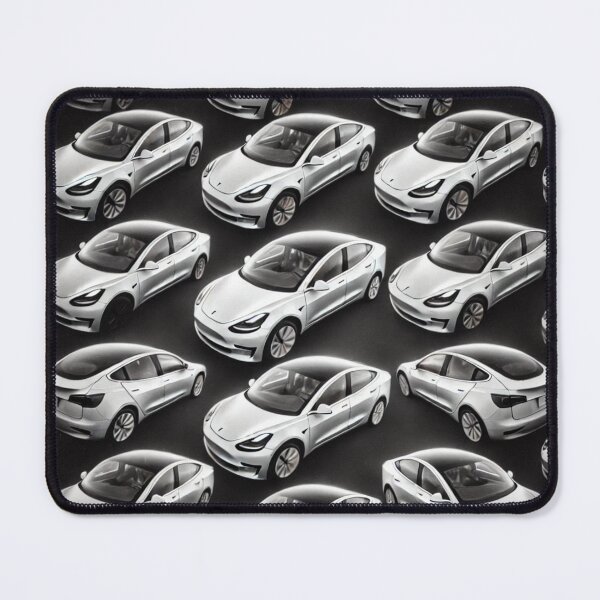Item preview, Red Tesla Model 3 Cubist Pattern designed and sold by TEEJAMBOREE.
