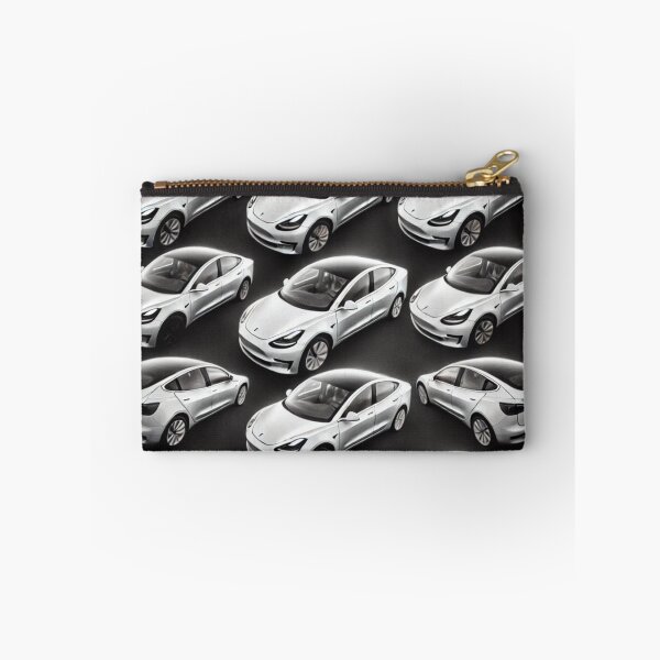 Item preview, Red Tesla Model 3 Cubist Pattern designed and sold by TEEJAMBOREE.