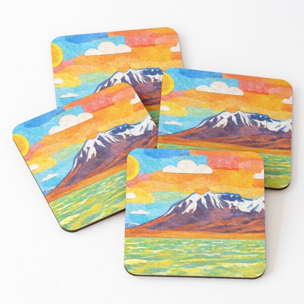 Item preview, Majestic Mountain View, Watercolor Papercut, Childrens Book Illustration designed and sold by SWSandraWechner.
