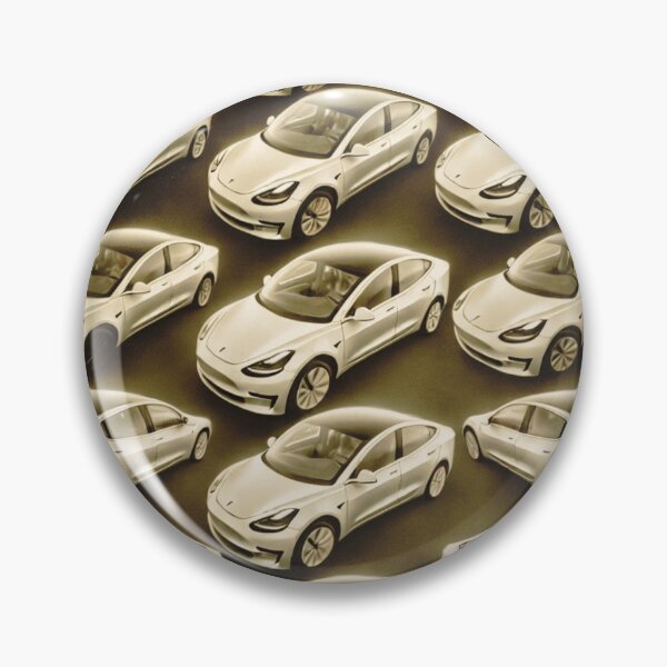 Item preview, Red Tesla Model 3 Cubist Pattern designed and sold by TEEJAMBOREE.