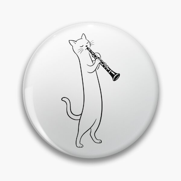Item preview, Cat Playing Clarinet Music Funny Musician Lover Clarinetist designed and sold by GR-ART.