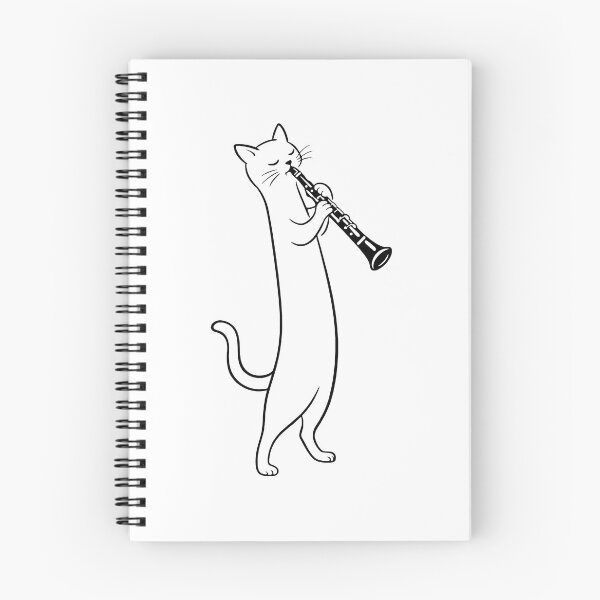 Item preview, Cat Playing Clarinet Music Funny Musician Lover Clarinetist designed and sold by GR-ART.