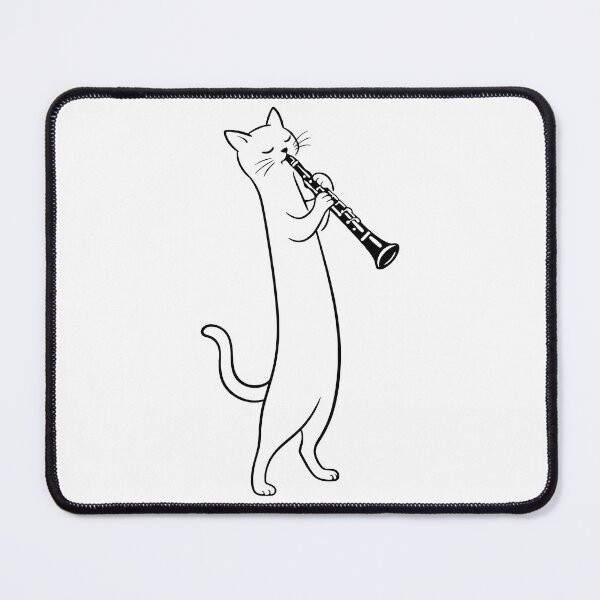 Item preview, Cat Playing Clarinet Music Funny Musician Lover Clarinetist designed and sold by GR-ART.