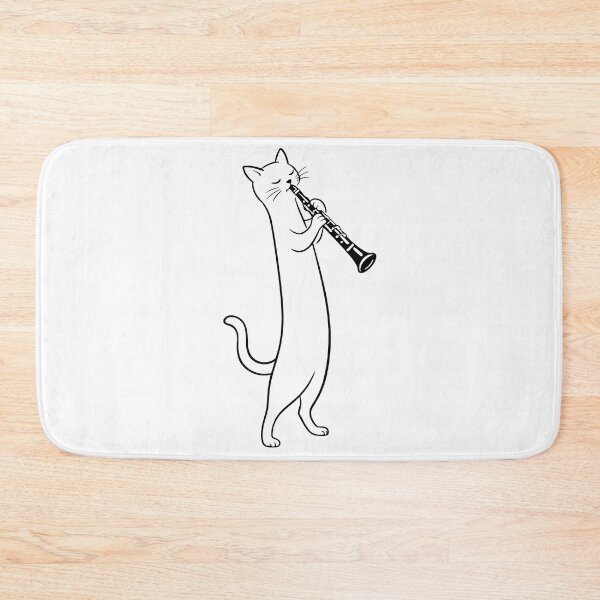 Item preview, Cat Playing Clarinet Music Funny Musician Lover Clarinetist designed and sold by GR-ART.