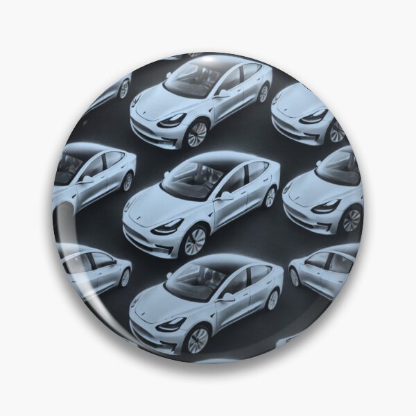 Item preview, Red Tesla Model 3 Cubist Pattern designed and sold by TEEJAMBOREE.