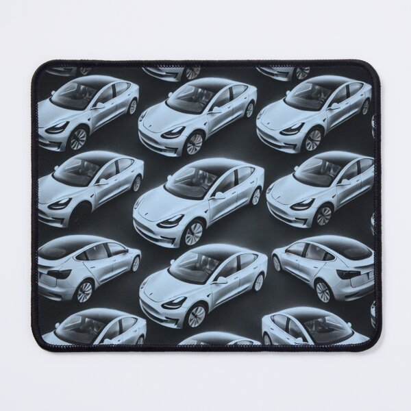 Item preview, Red Tesla Model 3 Cubist Pattern designed and sold by TEEJAMBOREE.