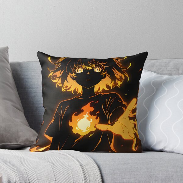 Item preview, Dark Fire Anime Boy Orange Flame Energy designed and sold by Azerof.