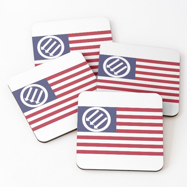 Item preview, American Iron Front AIF Flag Defending Democracy Fighting Fascism Racism Tyranny MAGA  designed and sold by BuyShirtsOnline.