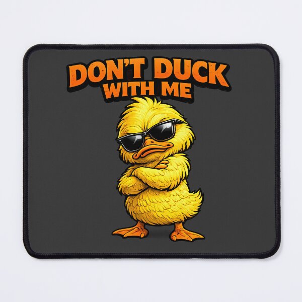 Item preview, Don’t Duck With Me Funny Angry Duck Cartoon – Rude Attitude Meme Design designed and sold by AuraloomAtelier.