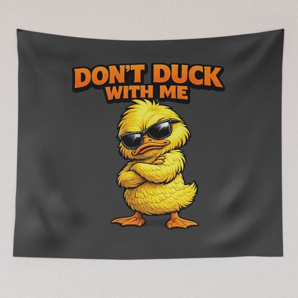 Item preview, Don’t Duck With Me Funny Angry Duck Cartoon – Rude Attitude Meme Design designed and sold by AuraloomAtelier.