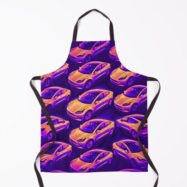 Item preview, Red Tesla Model 3 Cubist Pattern designed and sold by TEEJAMBOREE.