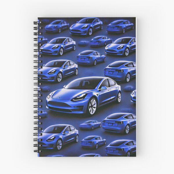 Item preview, Red Tesla Model 3 Cubist Pattern designed and sold by TEEJAMBOREE.