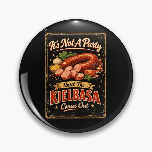 Item preview, Retro Kielbasa Party – Vintage Polish Sausage designed and sold by Pineapple-Tree.