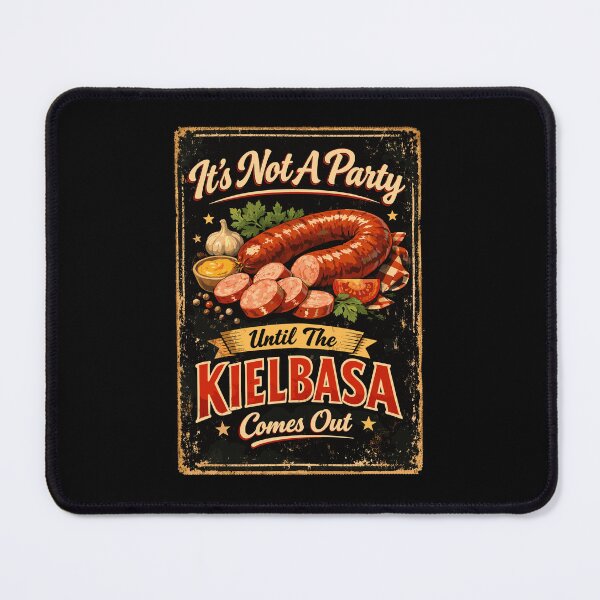 Item preview, Retro Kielbasa Party – Vintage Polish Sausage designed and sold by Pineapple-Tree.
