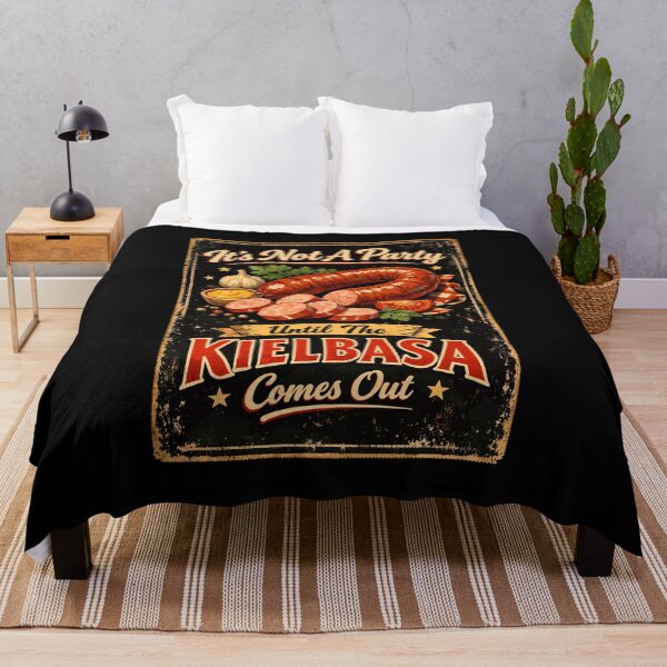 Item preview, Retro Kielbasa Party – Vintage Polish Sausage designed and sold by Pineapple-Tree.